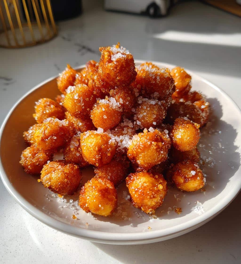 Air Fryer Cinnamon Sugar Chickpea Chips
