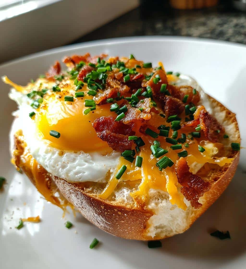 Air Fryer Cowboy Breakfast Bagels - detail 1