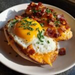 Air Fryer Cowboy Breakfast Bagels