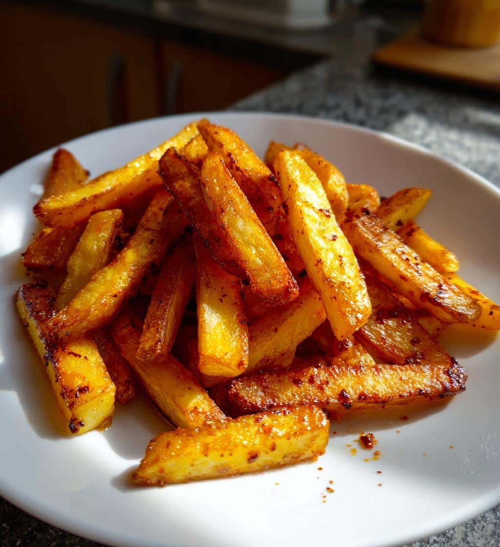Air Fryer Crispy Black Garlic Fries - detail 1