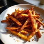 Air Fryer Crispy Black Garlic Fries