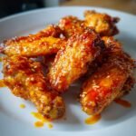 Air Fryer Crispy Buffalo Lemon Pepper Wings