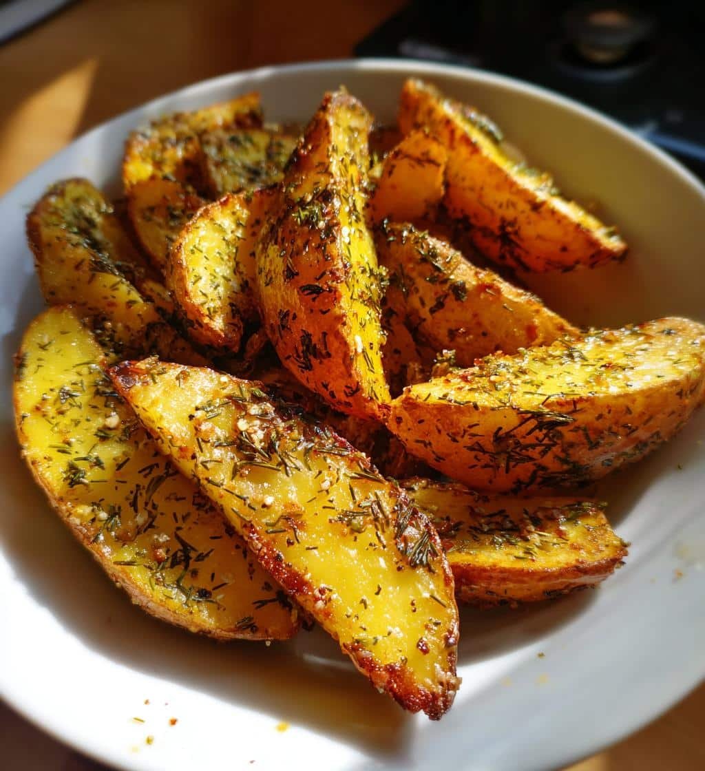 Air Fryer Crispy Garlic Herb Dill Wedges - detail 1