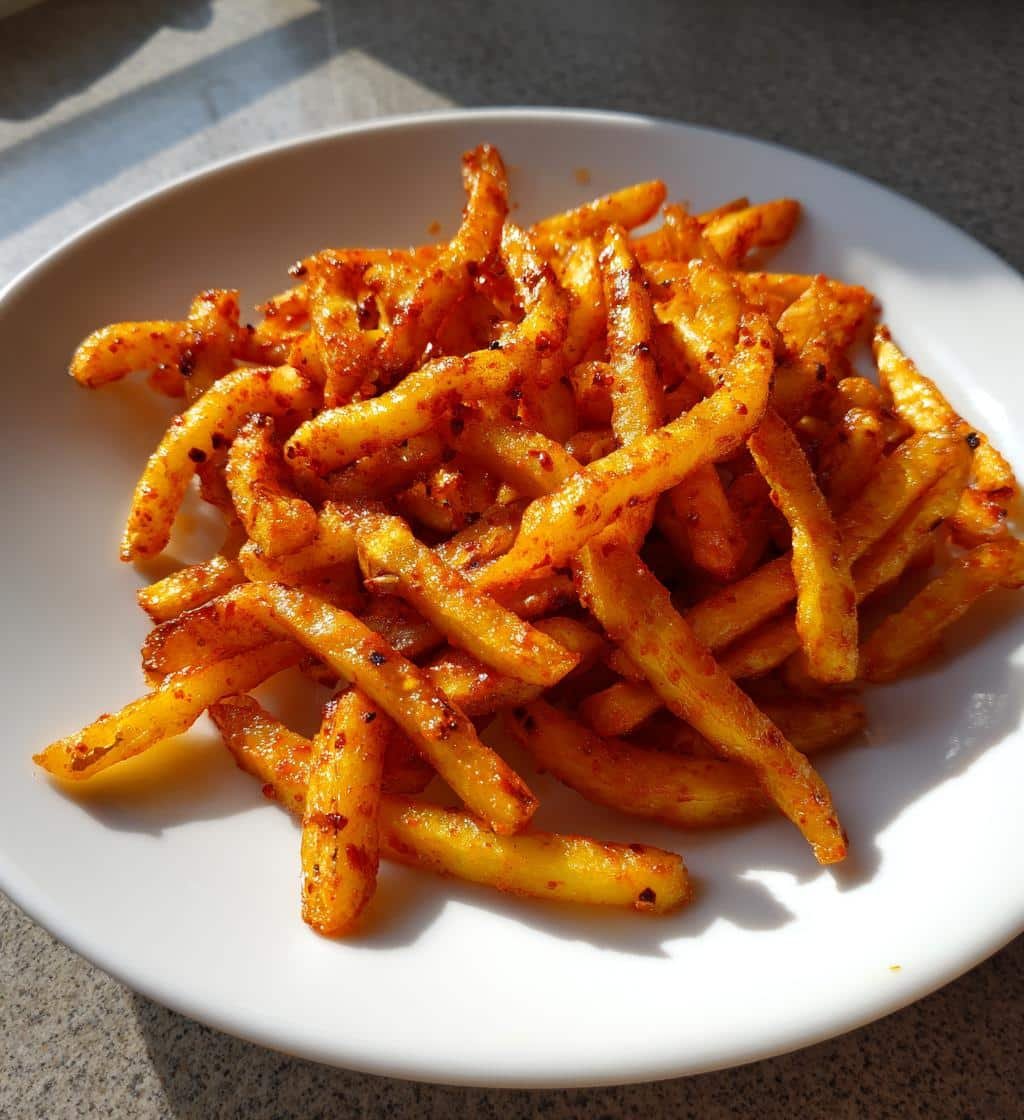 Spicy Air Fryer Crispy Harissa Fries in Just 25 Minutes 4 Air Fryer Crispy Harissa Fries - detail 1