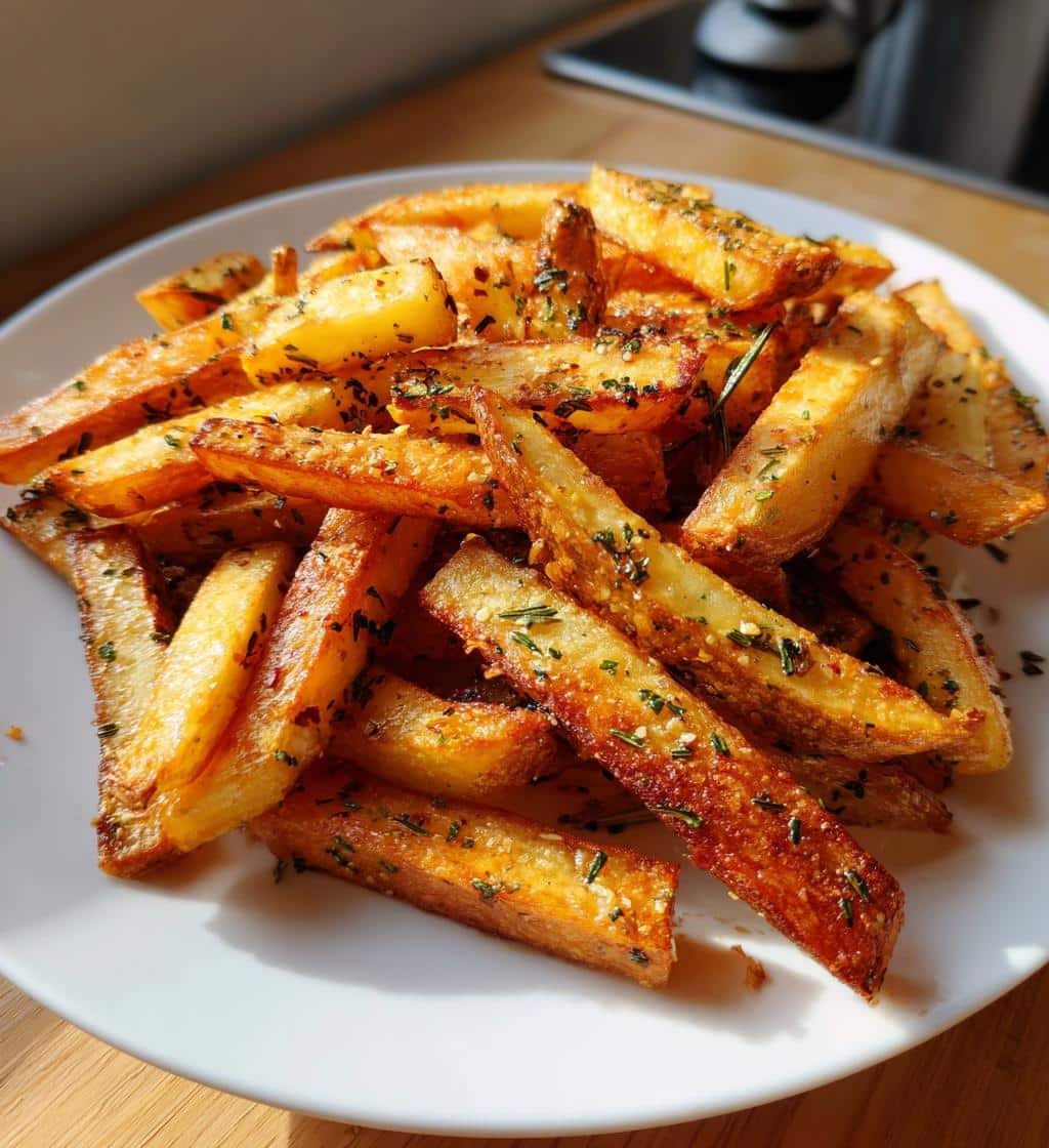 Air Fryer Crispy Herb Oil Fries