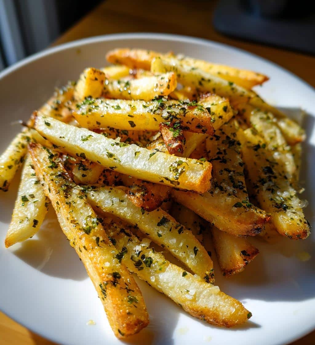 Air Fryer Crispy Lemon Herb Garlic Fries - detail 1
