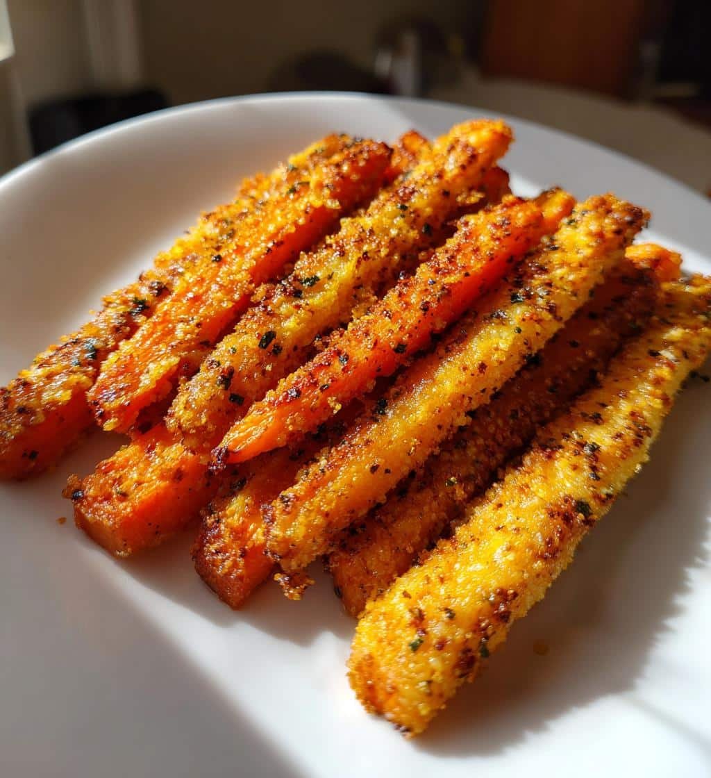 Air Fryer Crispy Parmesan Carrots - detail 1