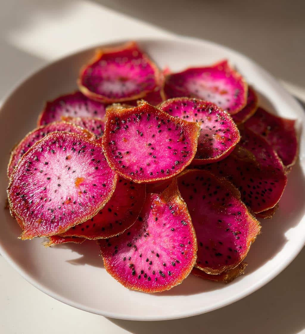 Air Fryer Dragon Fruit Chips