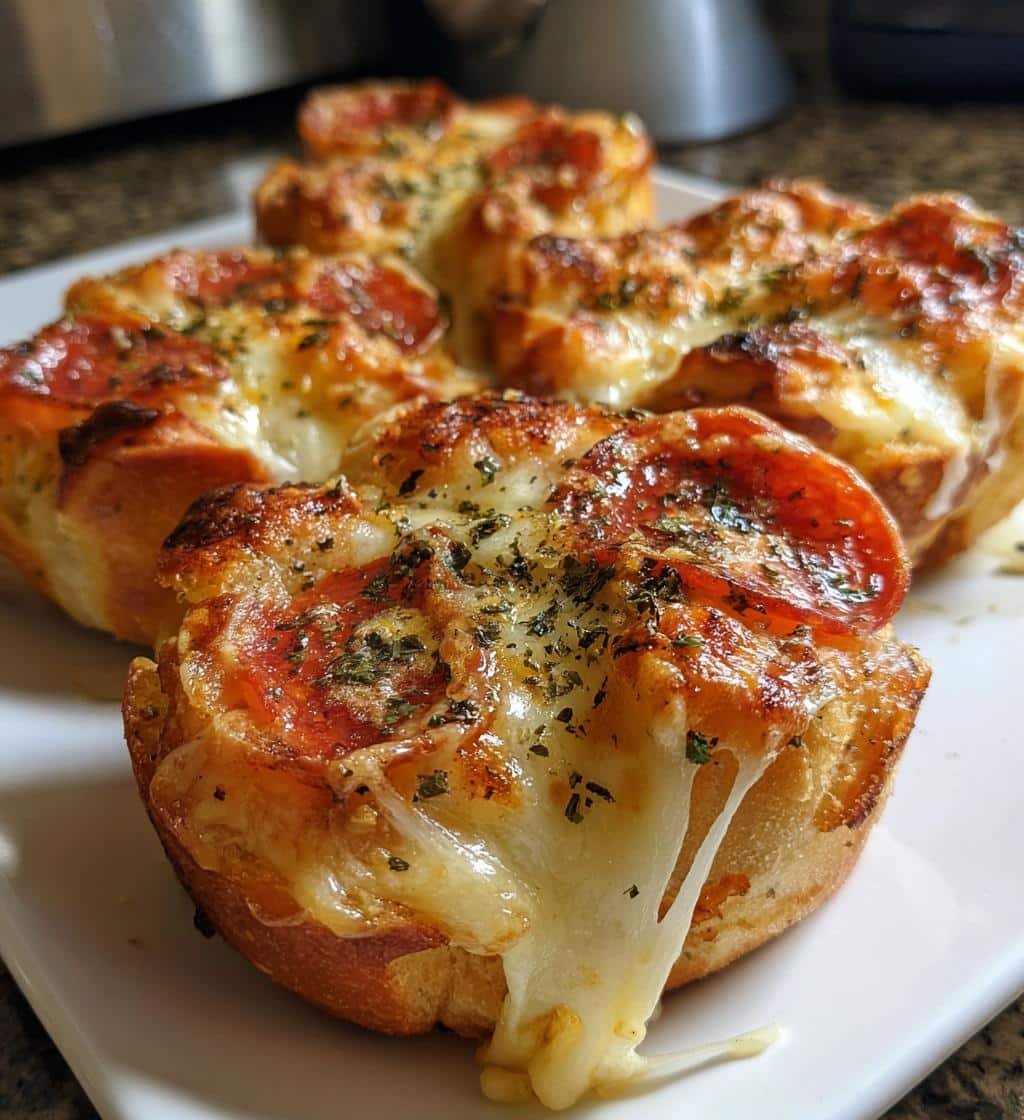 Air Fryer Garlic Bread Pizza Rolls