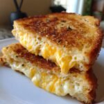Air Fryer Garlic Butter Grilled Cheese