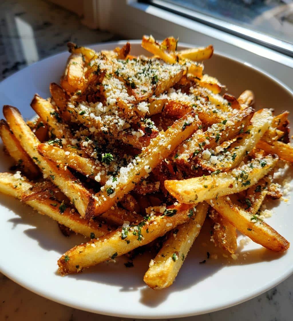 Air Fryer Garlic Parmesan French Fries