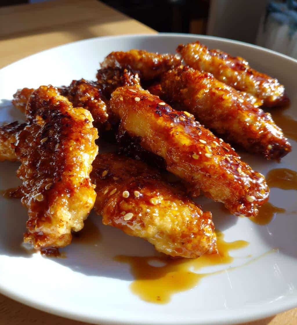 Air Fryer Honey Garlic Chicken Strips