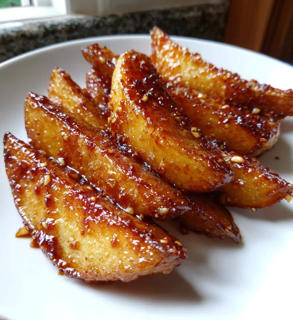 Air Fryer Honey Garlic Soy Wedges - detail 1