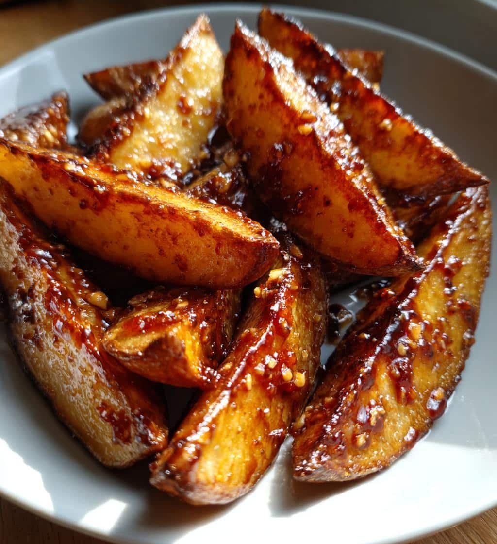Air Fryer Honey Garlic Soy Wedges