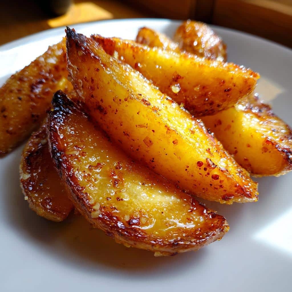 Air Fryer Honey Mustard Garlic Wedges