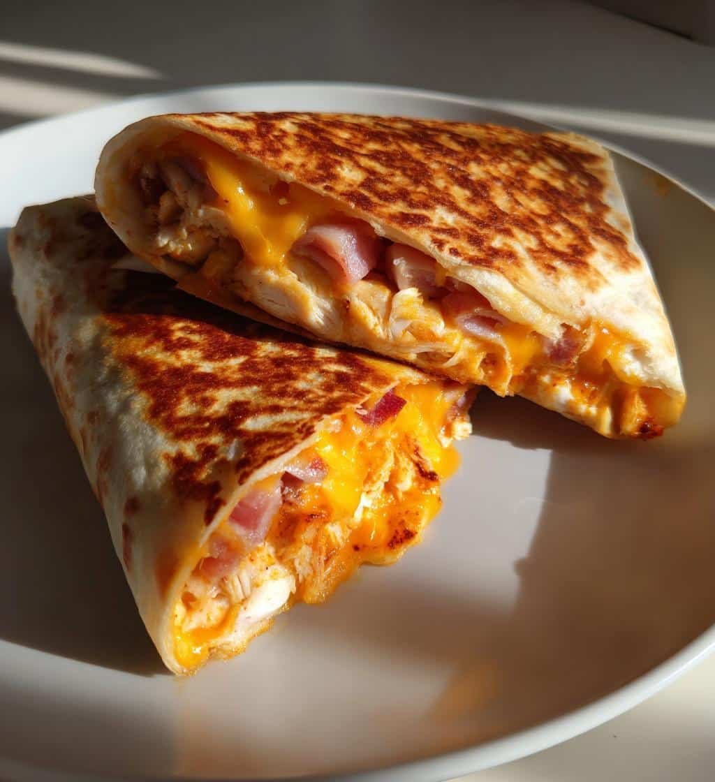 Air Fryer Hot Chicken Ham and Cheese Wraps - detail 1