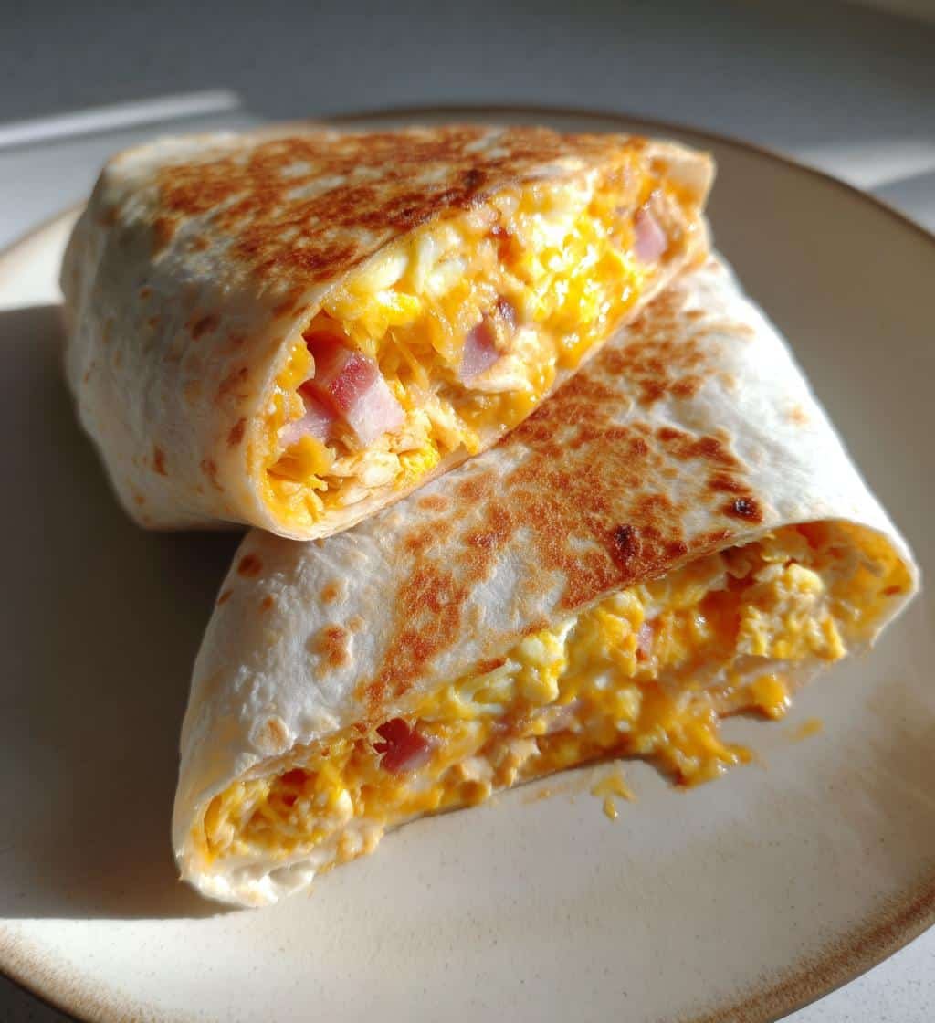 Air Fryer Hot Chicken Ham and Cheese Wraps
