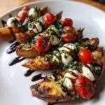 Air Fryer Loaded Caprese Wedges