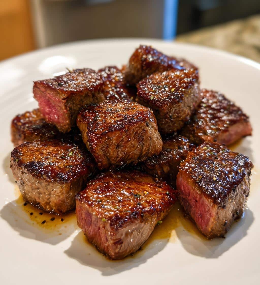 Air Fryer MARINATED STEAK BITES
