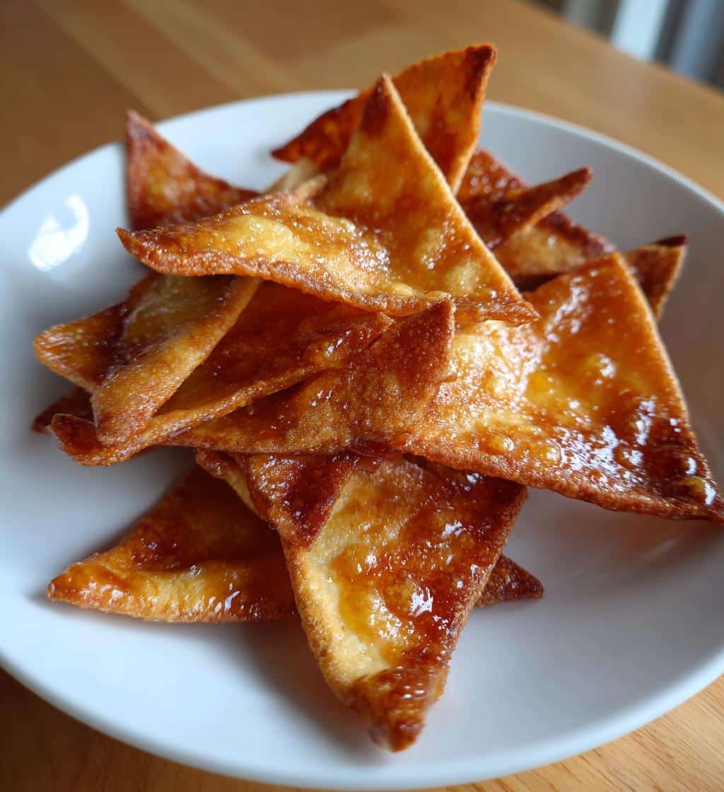 Air Fryer Maple Cinnamon Tortilla Crisps