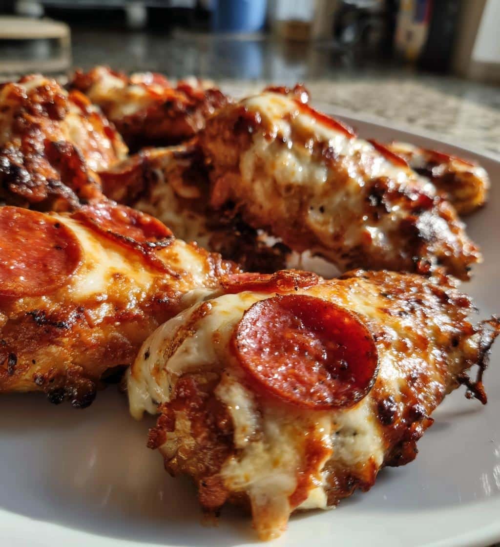 Air Fryer Pepperoni Pizza Wings - detail 1
