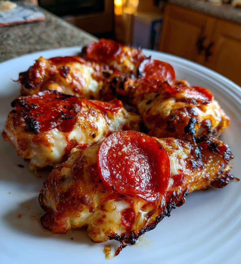 Air Fryer Pepperoni Pizza Wings