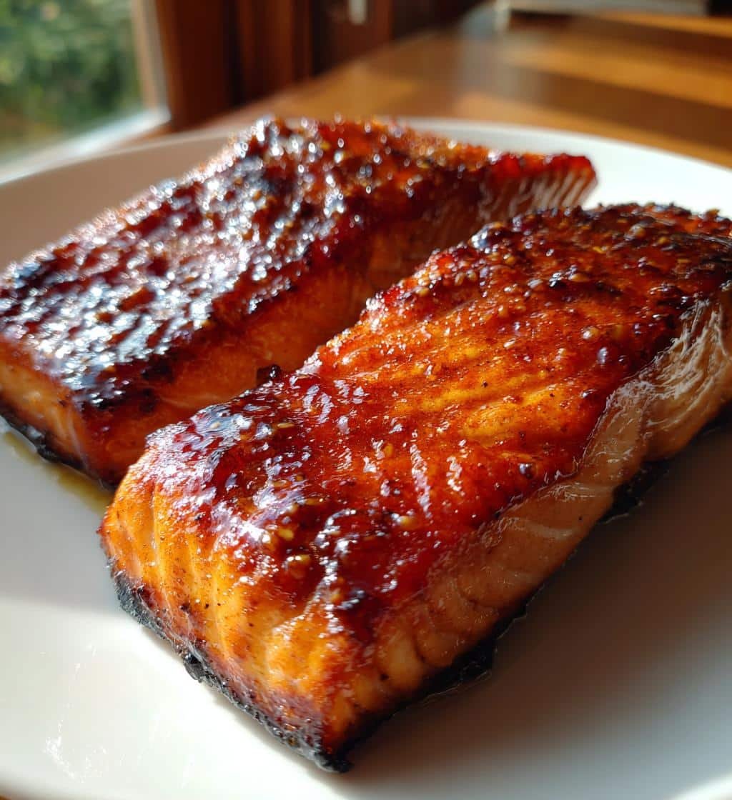 Air Fryer Perfect Honey Glazed Salmon - detail 1