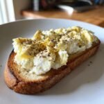 Air Fryer Ricotta Artichoke Toast