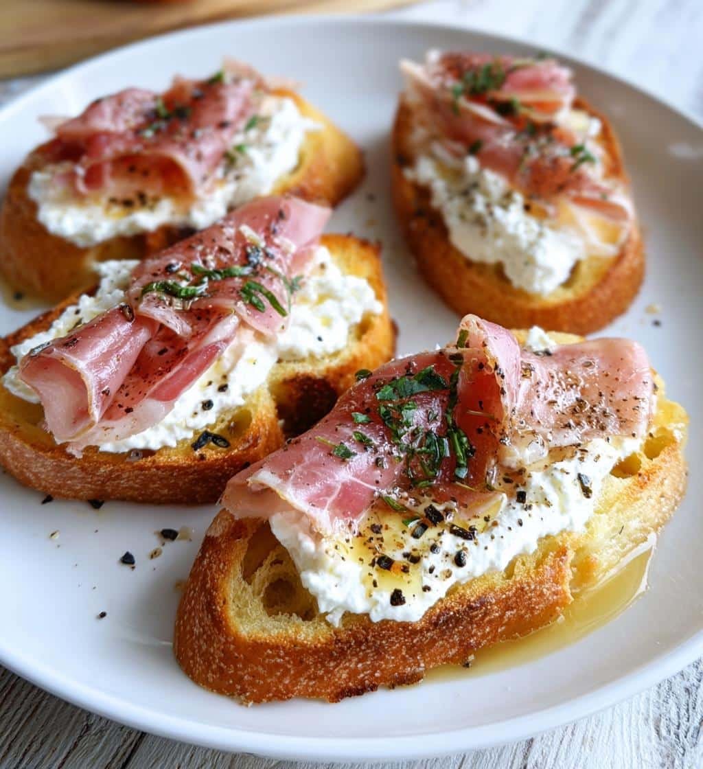10-Minute Air Fryer Ricotta Prosciutto Crostini Toast Wonders 4 Air Fryer Ricotta Prosciutto Crostini Toast - detail 1