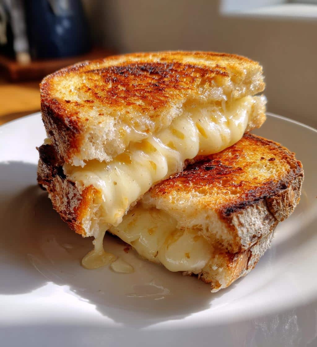 Air Fryer Rye Bread Grilled Cheese - detail 1