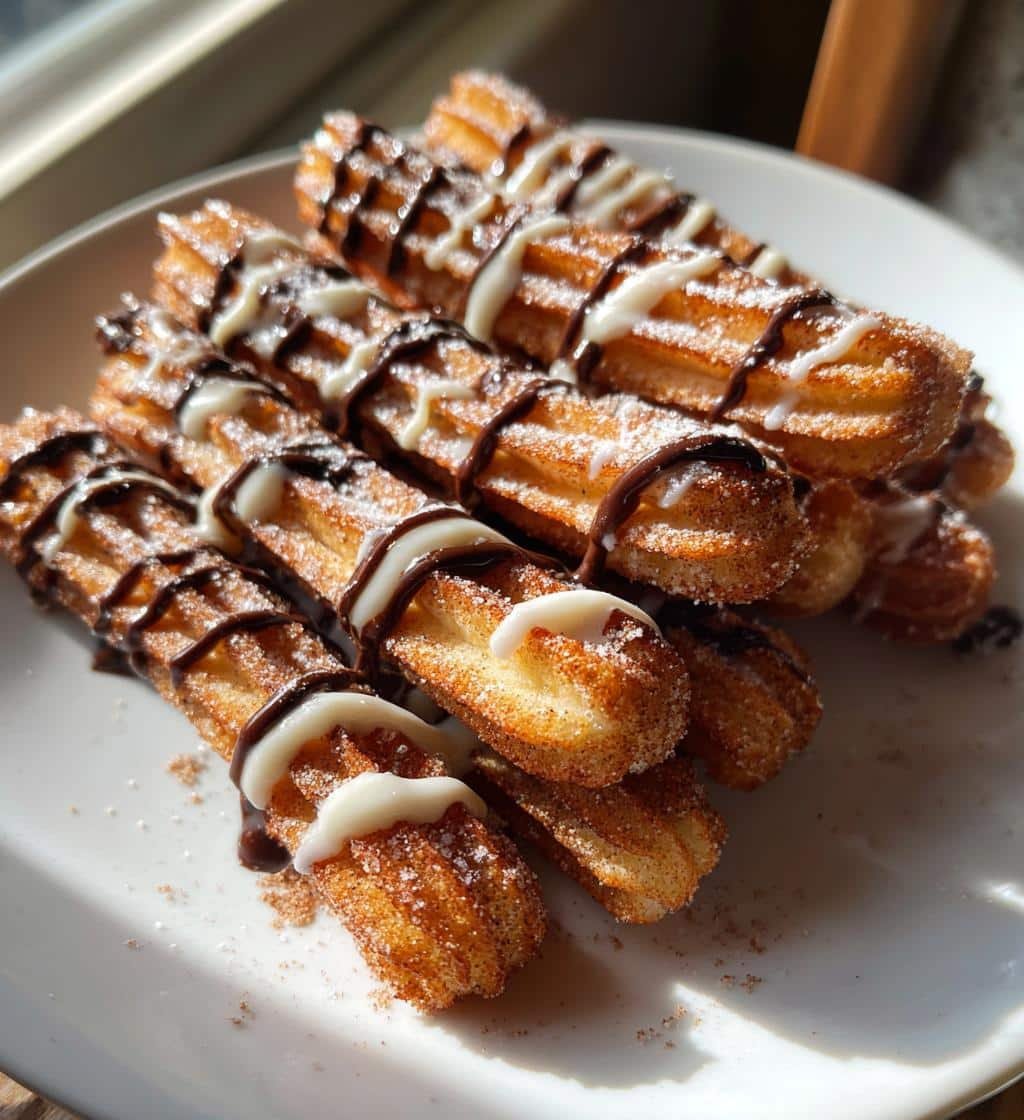 Air Fryer White Chocolate Churros