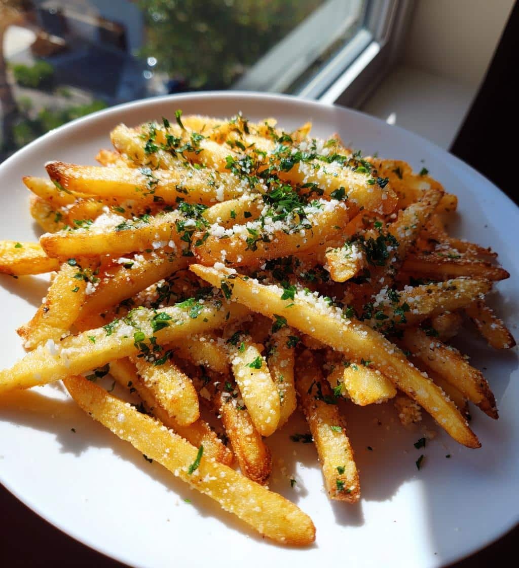 Air Fryer garlic parmesan fries - detail 1
