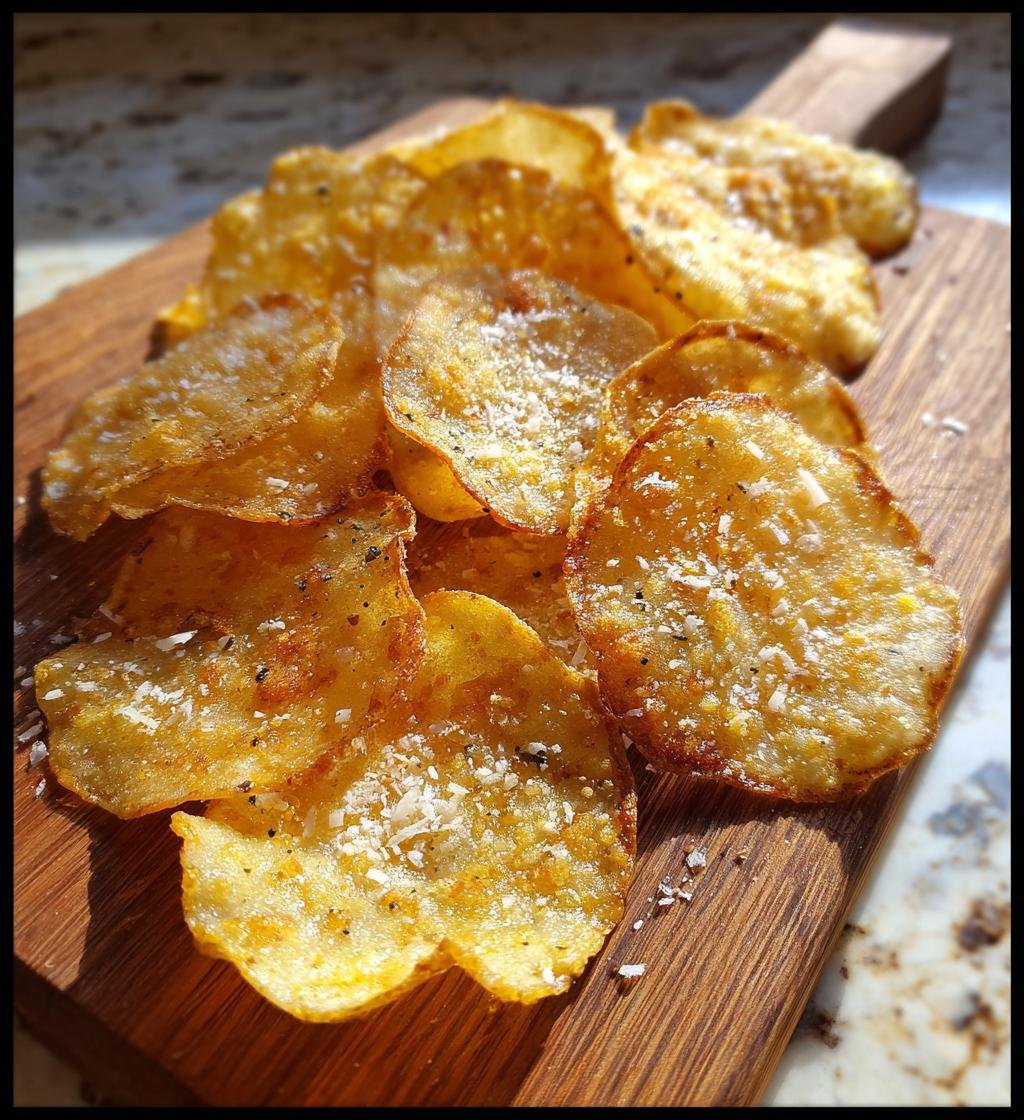 Air fryer truffle Parmesan chips