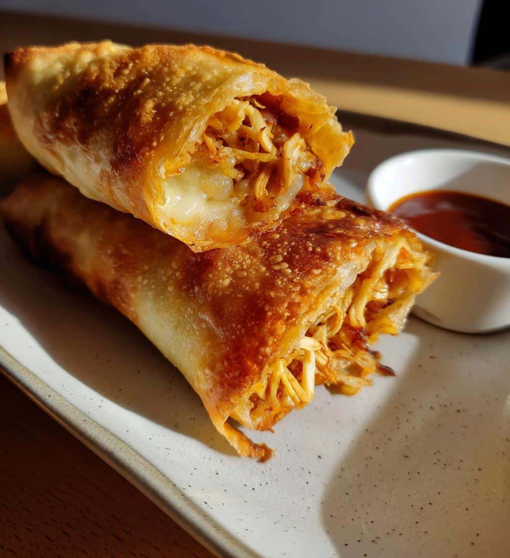 BBQ Chicken Air Fryer Pizza Rolls