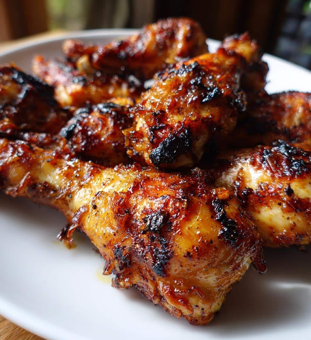 Caramelized Onion Garlic Air Fryer Drumsticks