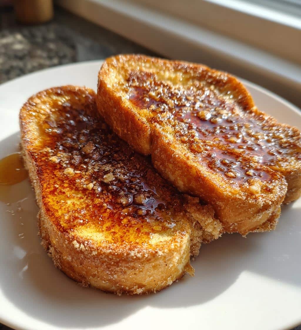 Cinnamon Honey Crunch Air Fryer Toast