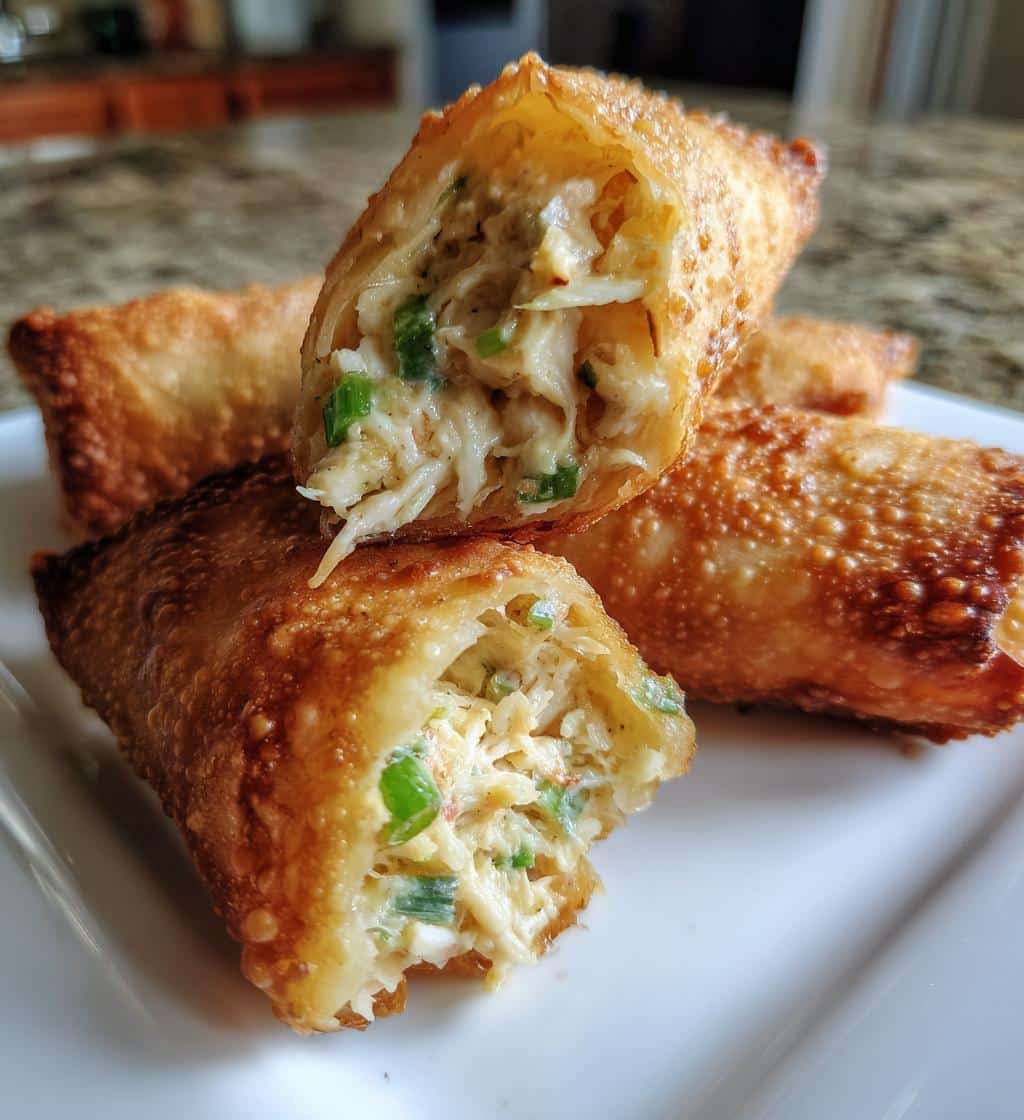 Crab Rangoon Air Fryer Egg Rolls