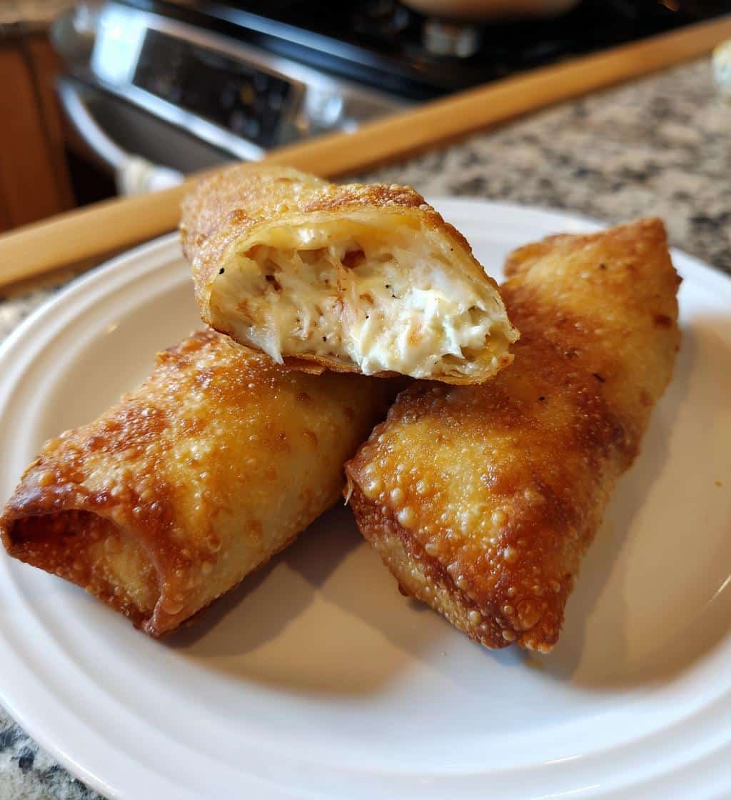 Crab Rangoon Air Fryer Egg Rolls