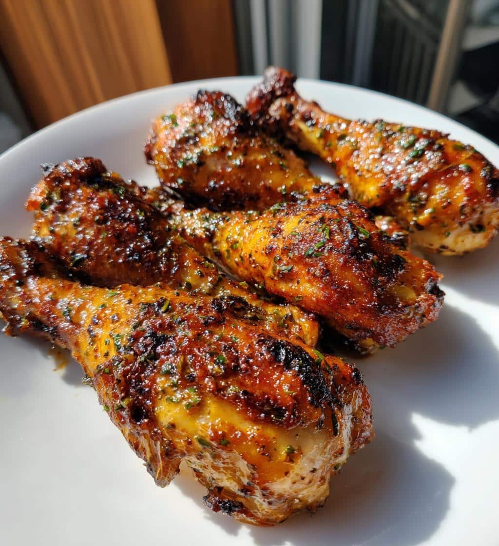 Dijon Mustard Herb Air Fryer Drumsticks