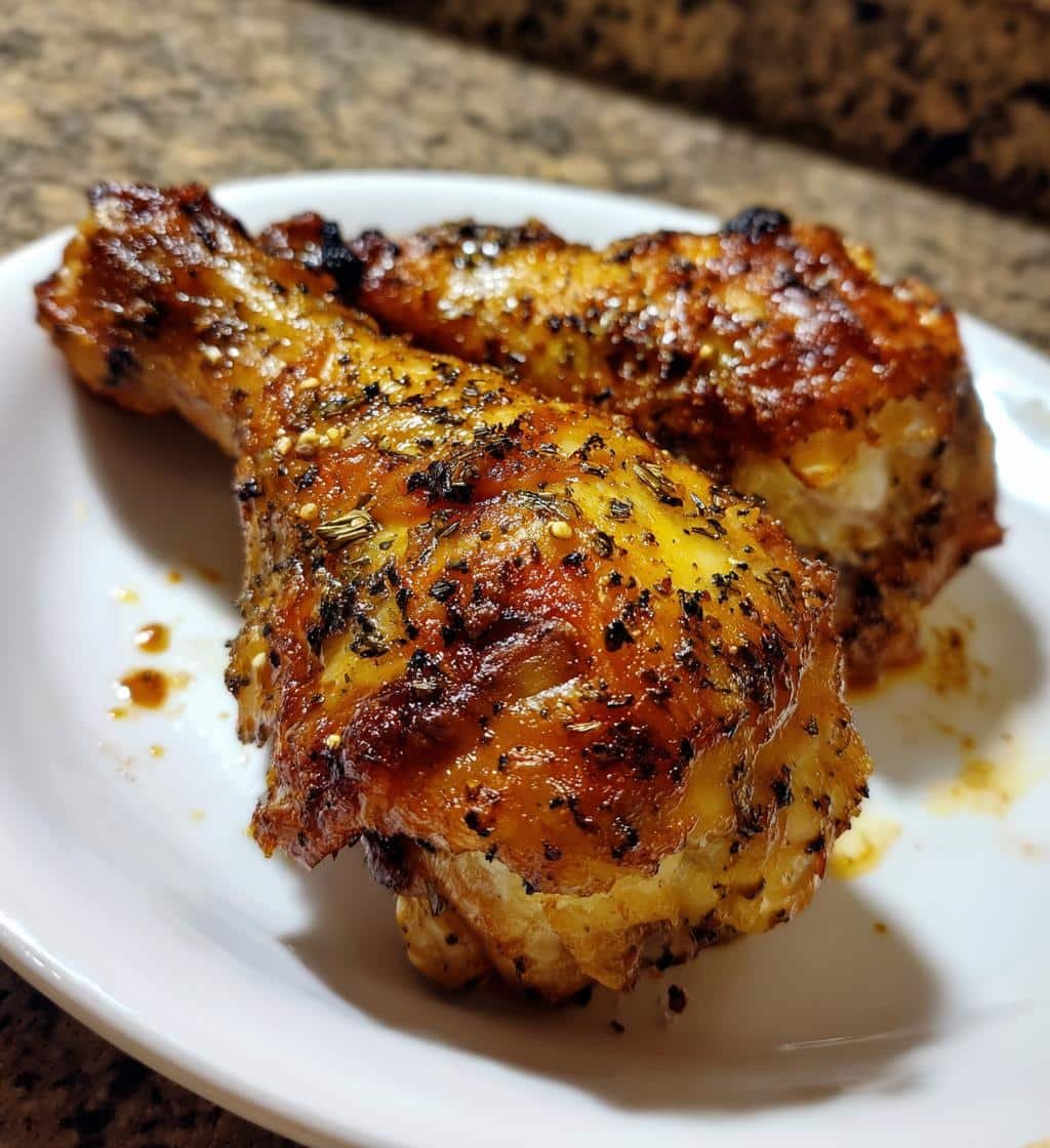 Garlic Powder Forward Air Fryer Drumsticks