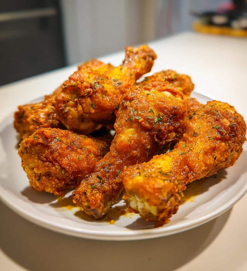 Garlic Powder Forward Air Fryer Drumsticks
