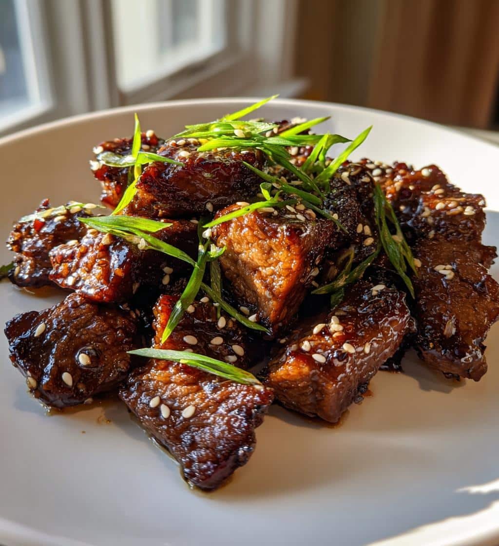 Korean BBQ beef bites (air fryer)