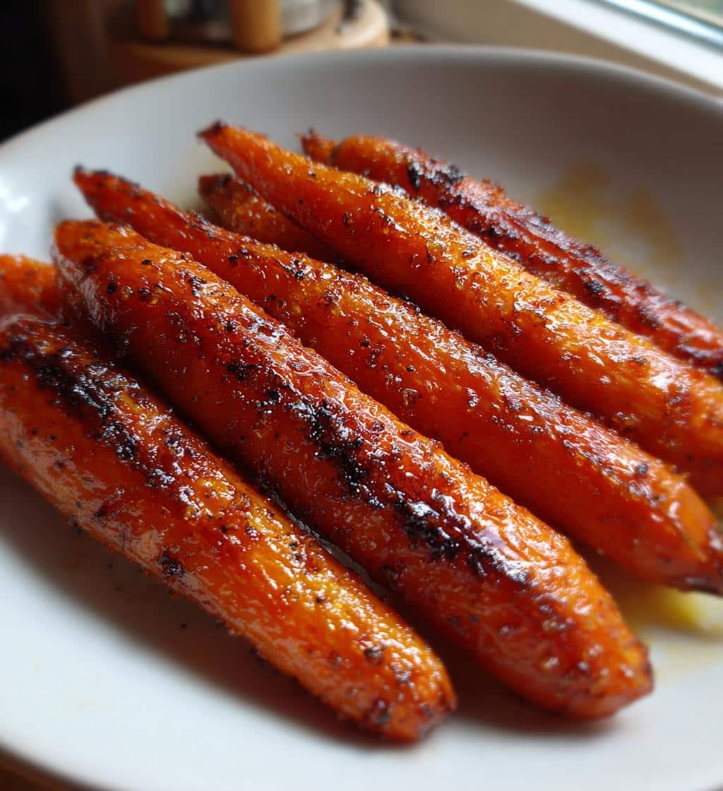 Quick Air Fryer Brown Sugar Glazed Carrots - detail 1