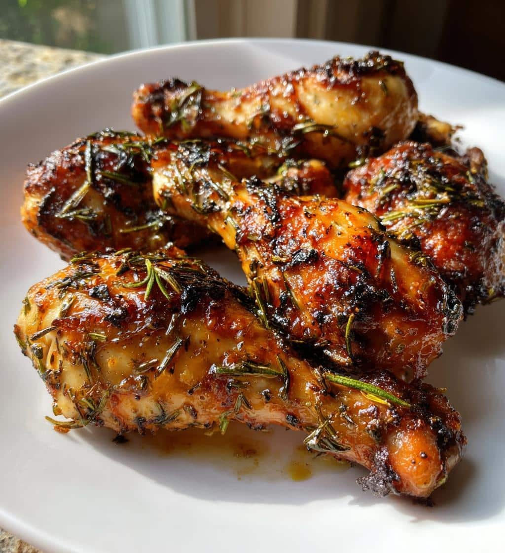 Rosemary Garlic Butter Air Fryer Drumsticks