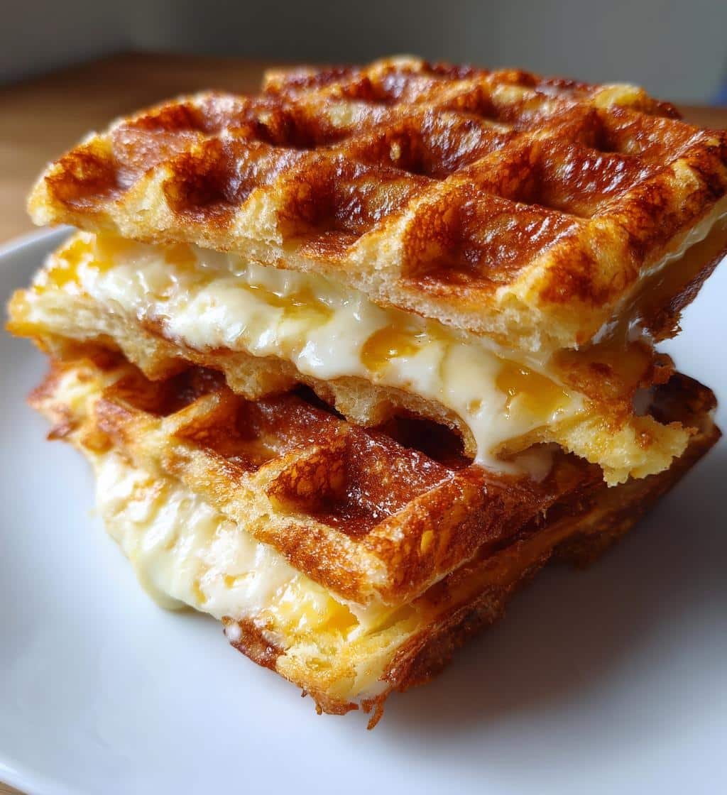 Waffled Air Fryer Grilled Cheese - detail 1
